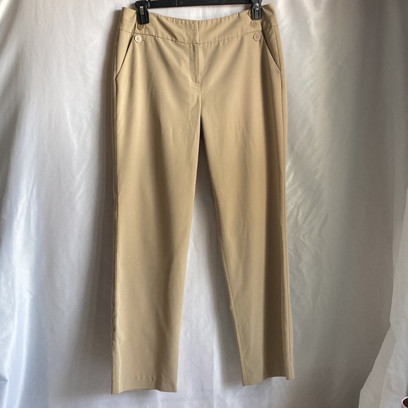 Sharagano Tan Dressy Slacks Size 12 - Picture 6 of 10